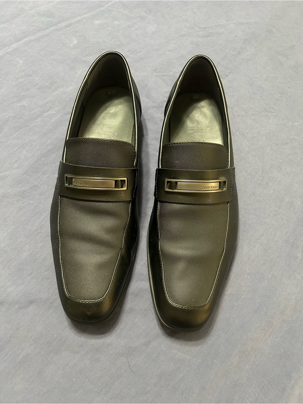 Calvin Klein Men’s Black Jameson Leather Loafer Size 13
